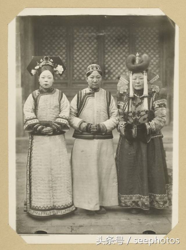 珍贵老照片,1900年代,清朝女子的服饰和容貌