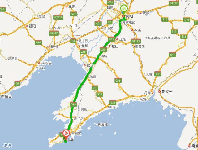 地址:辽宁省大连市中山区滨海中路101号 线路:沈海高速