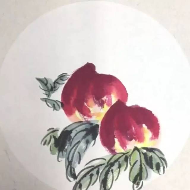 做寿桃,吃寿桃,谁教你画寿桃?