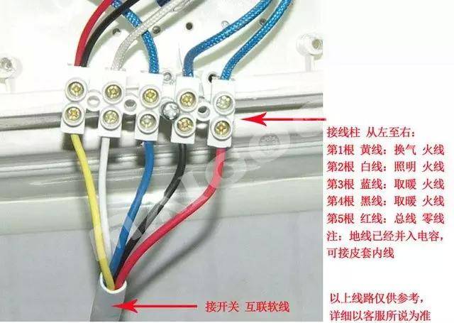 看完浴霸接线图详细图解,自己动手安装不求人