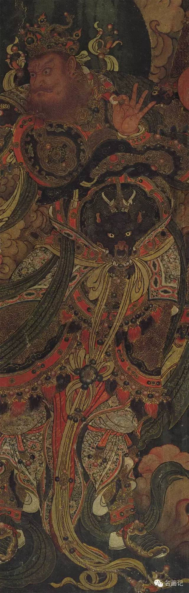 明代中国壁画的颠峰之作壁画出自明代宫廷画师之手,绘制十分考究.