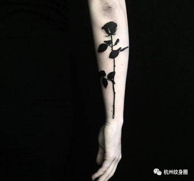 tattoo | 纹身素材:黑玫瑰