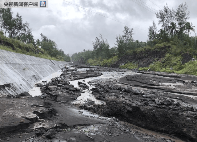 实拍火山泥流菲律宾马荣火山附近仍处于危险之中