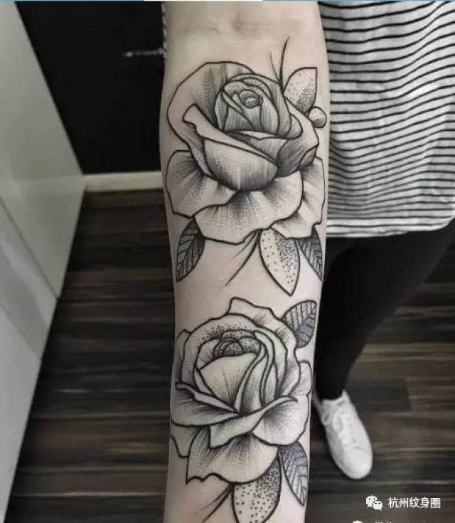 tattoo | 纹身素材:黑玫瑰