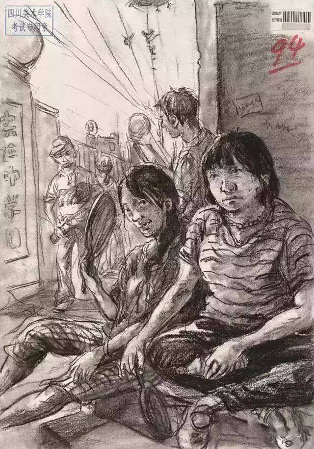 单考信息 | 四川美术学院往届素描,色彩,速写高分卷
