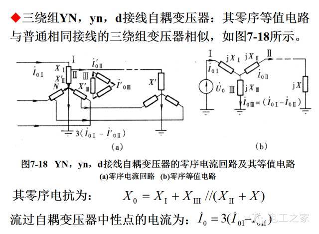 变压器的零序参数和等值电路