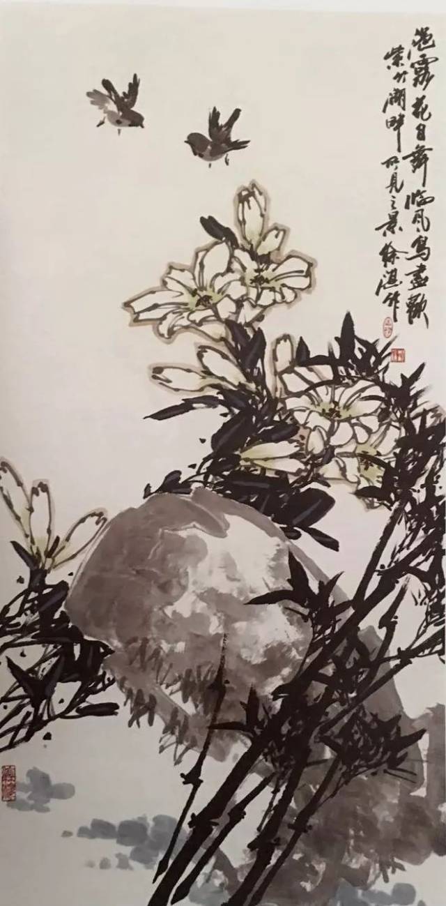 视频教程 | 国画百合花的写意画法