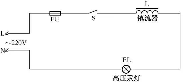 高压汞灯接线电路