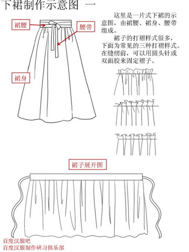 襦裙.汉服打版图-老师傅已经转发了