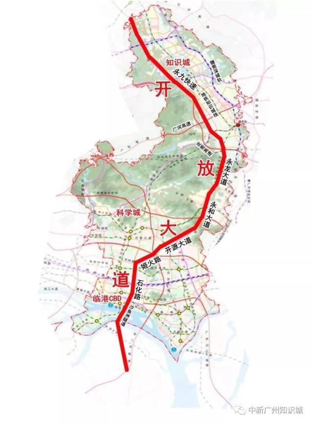 推荐方案采取"石化路-姬火路-开源大道-永和大道-永九快速路"线位.