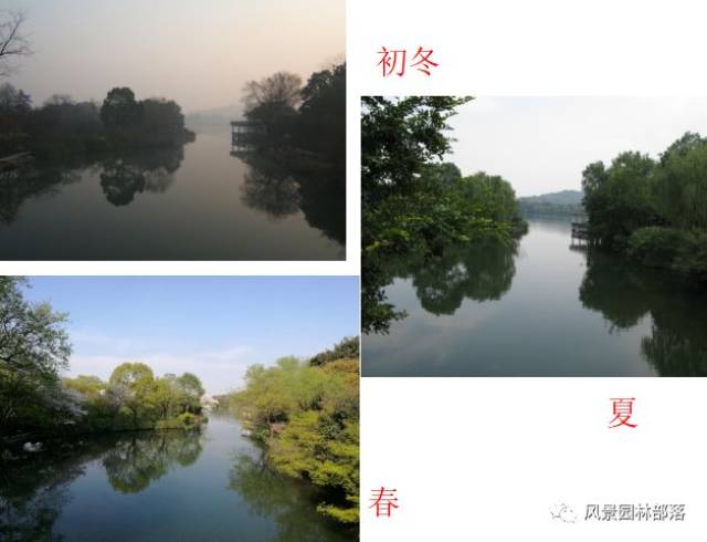 植物的这种季相变化引起了园林景观的季相变化,把园林景观的季相变化