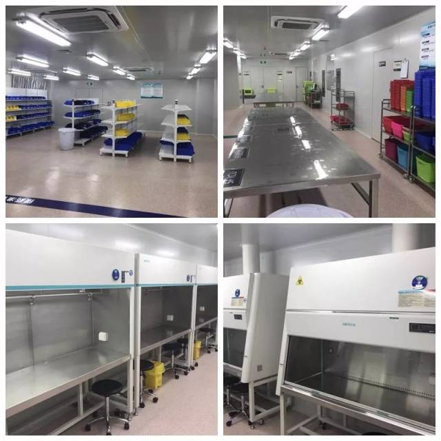 辅助工作区,生活区三部分;洁净区含第一更衣室,第二更衣室和调配工作