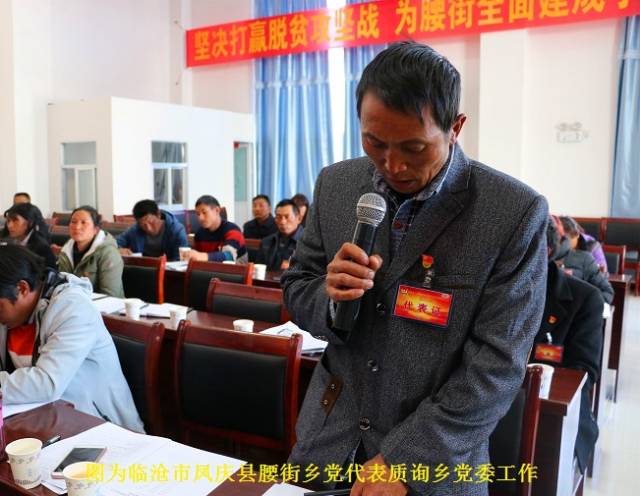 临沧市凤庆县腰街乡探索开展党代表质询党委工作