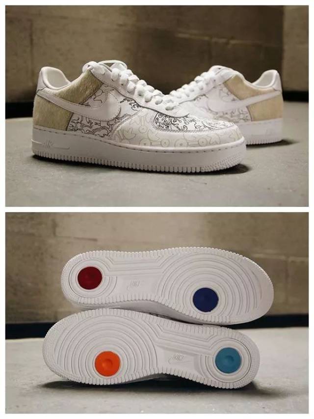 曾发布的air force 1 low"year of the dog,印有来自寺庙的神秘图案