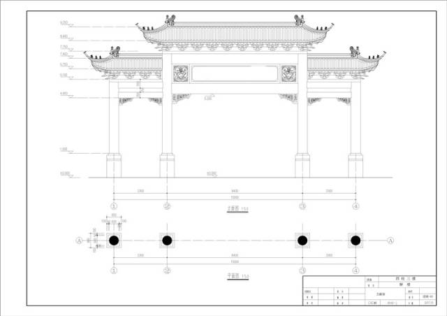 漂亮!仿古坊设计门楼效果图作品欣赏,明年就建一个!