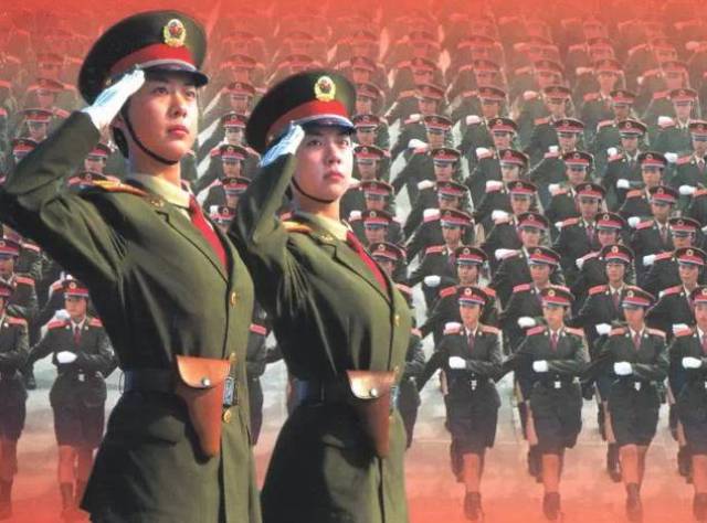 阅兵式上最美的女兵!一定是中国