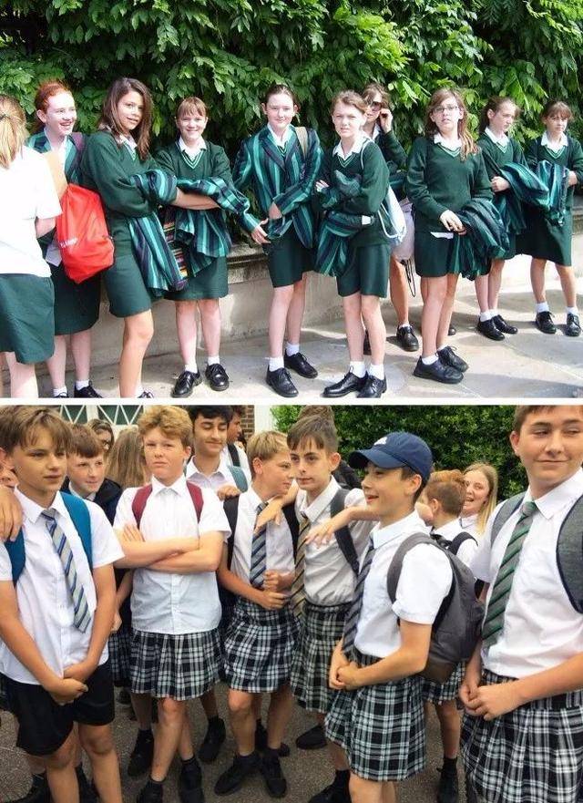 澳大利亚 他们的校服很像英国的,但更加开放轻便.