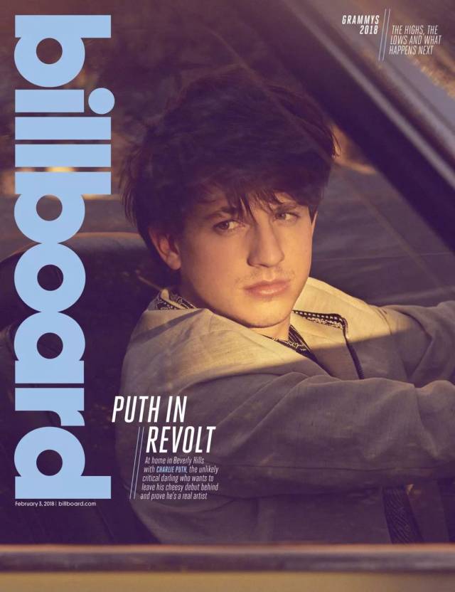 断眉charlie puth x billboard封面释出!最新热单mv首播大放送!