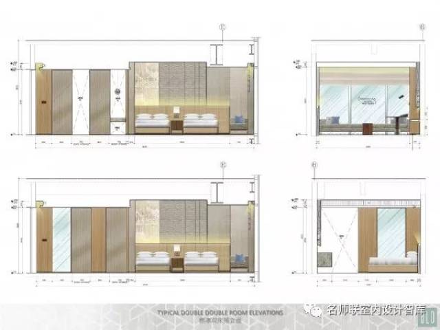 bld-中国江阴澄星万豪酒店设计方案 效果图 cad平面图 彩色立面图