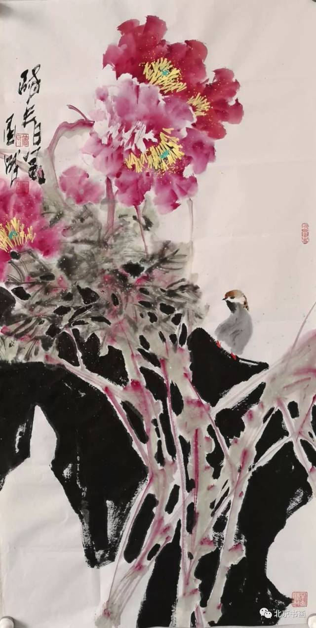 【北京书画】第834期 《醉春风》中国当代著名花鸟画家管墨成先生作品