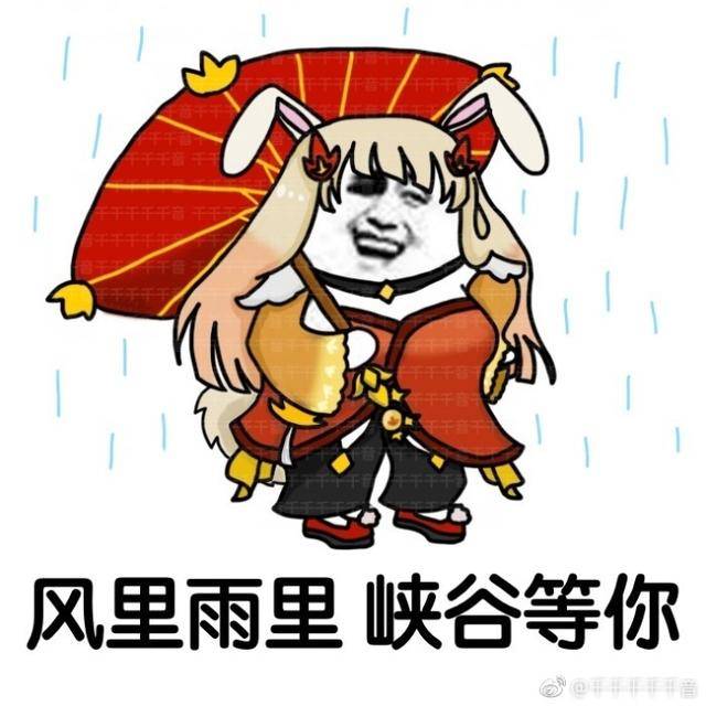 风里雨里,王者峡谷等你,兔兔公孙离表情包