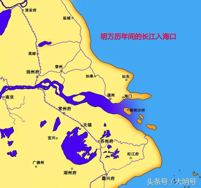 长江口海岸线的自然变迁——春秋时南通,上海之地还是