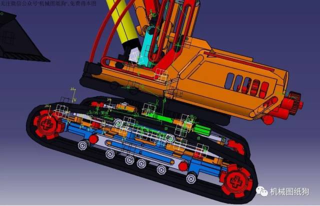 【工程机械】ovo玩具挖掘机模型图纸 catia设计