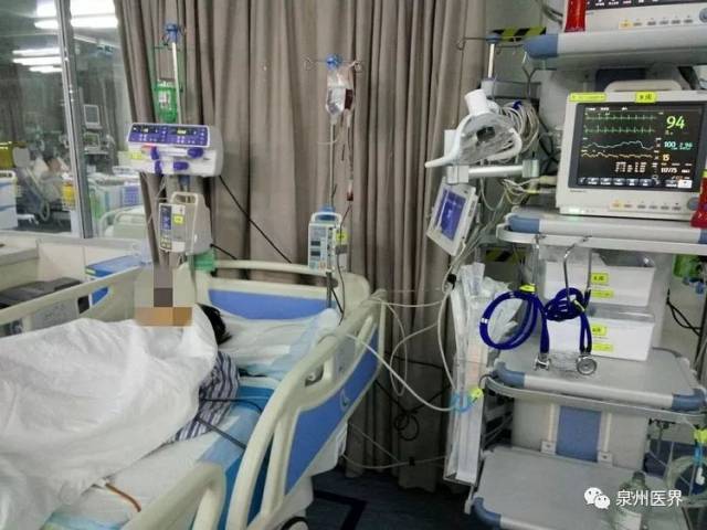 患者icu监护中,病情相对稳定