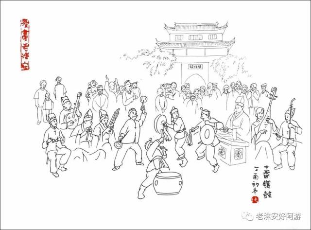 特稿| 感受画家刘鸿阳笔下的老淮安市井风情和历史文化