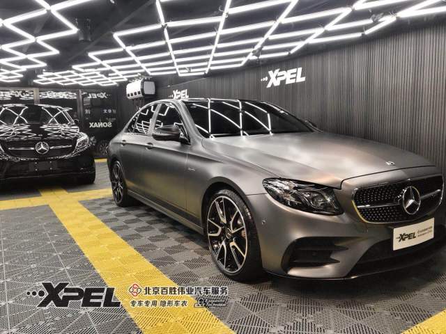 奔驰amg e43 北京旗舰店 施工xpel哑光专车专用隐形车