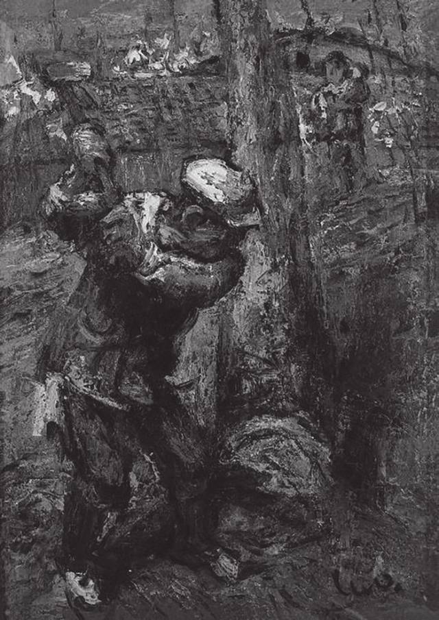 罗中立作品《伐木》