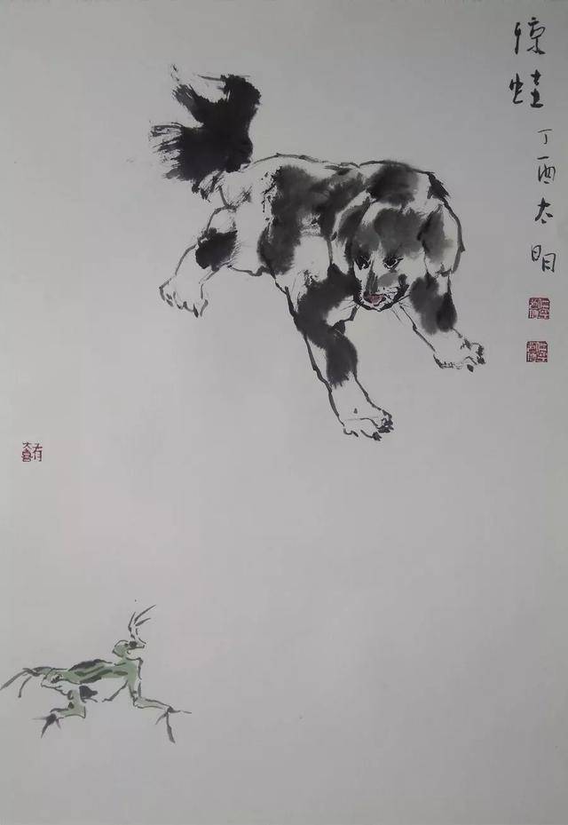 《书画南北方》顾青蛟 ·鲁金林 ·陈太明画狗中国画作品新年特展