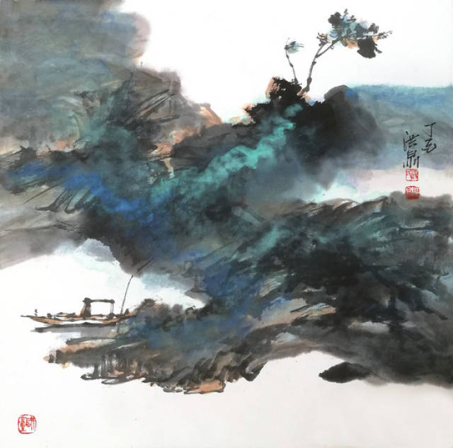 汤洪泉山水画赏析