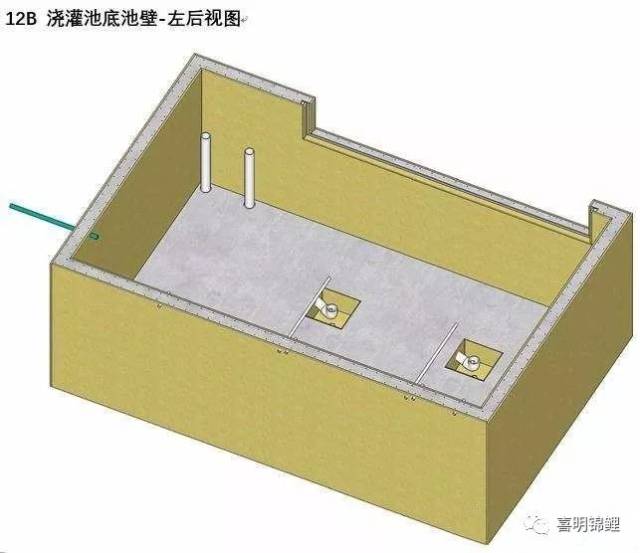 这套设计有自动排污和自动补水,可以通过定时器设定自动排污仓的排污