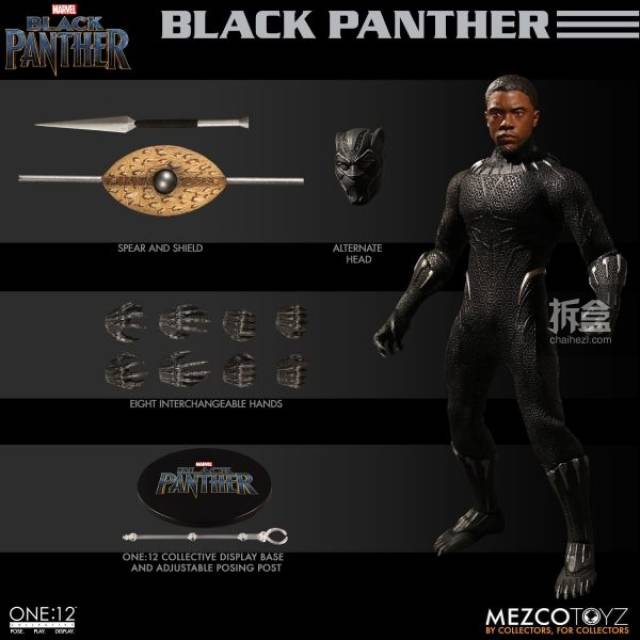 mezco toyz 漫威电影《黑豹》黑豹black panther 1:12