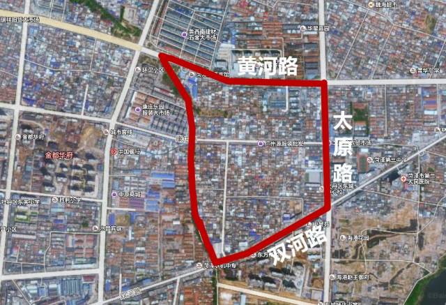 征收范围:大堤以东,黄河路以南,太原路以西,双河路以北