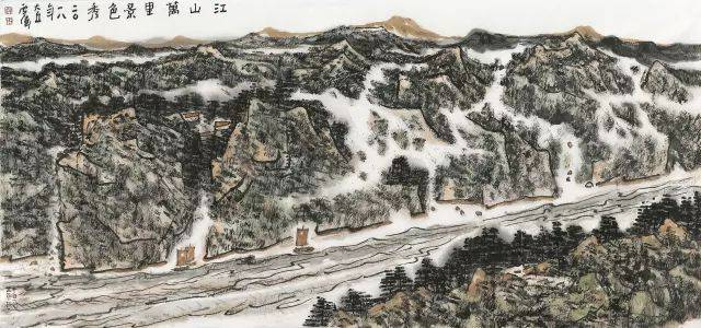 《江山万里 97×45cm