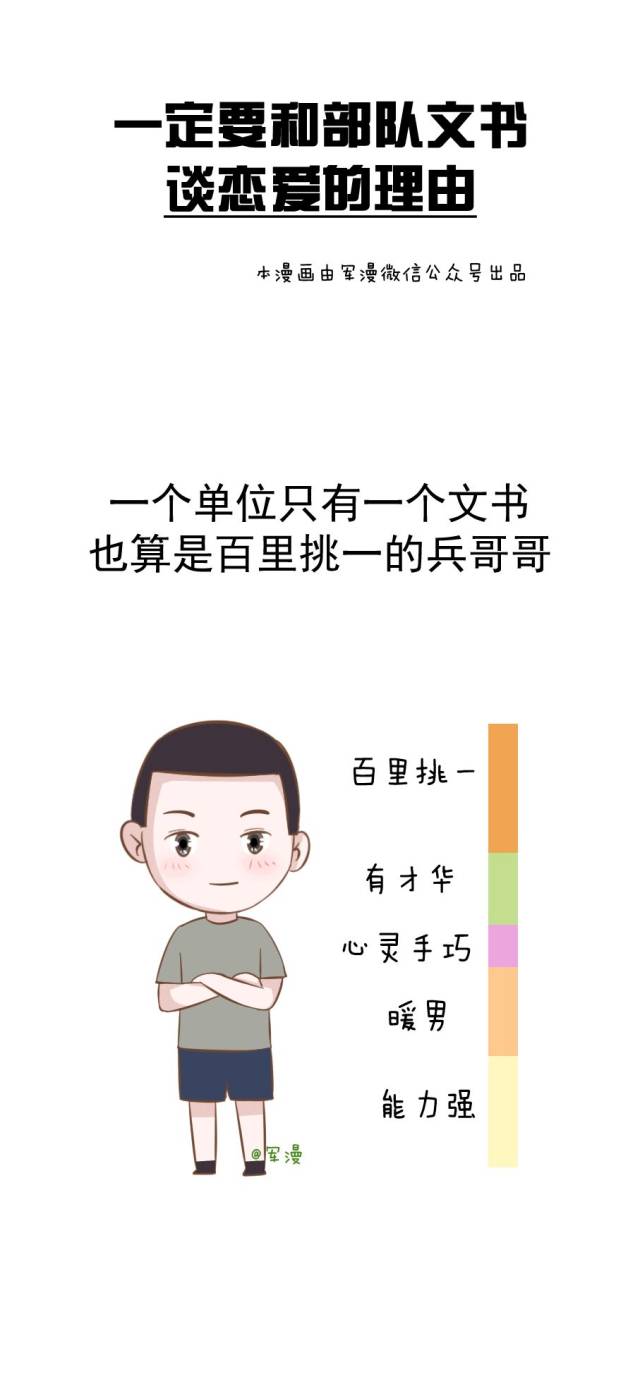 一定要和部队文书谈恋爱的理由