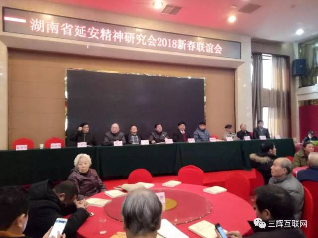 湖南省延安精神研究会会长罗志丹作工作报告