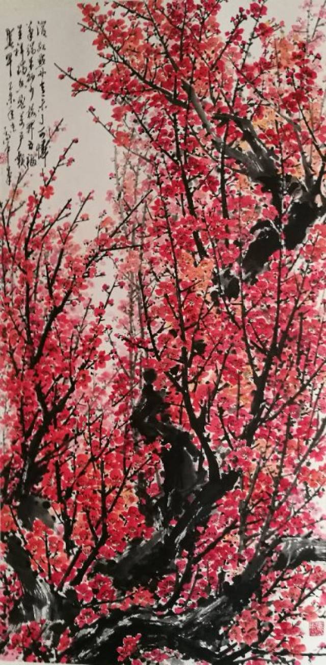 当代画家画梅花谁最好?李适中国画梅花作品欣赏