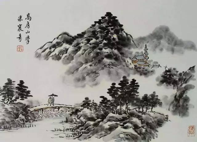 《芥子园画谱》山水,点景人物精选,美不胜收!