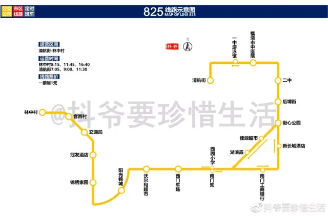 福清市44条公交线路运行示意图,赶紧收藏