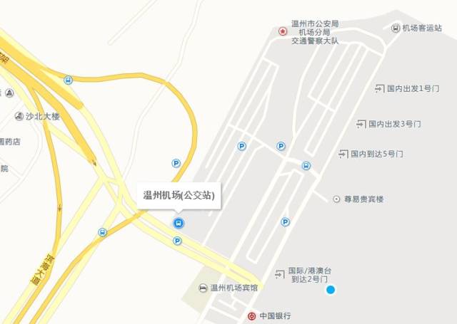 机场公交站地图