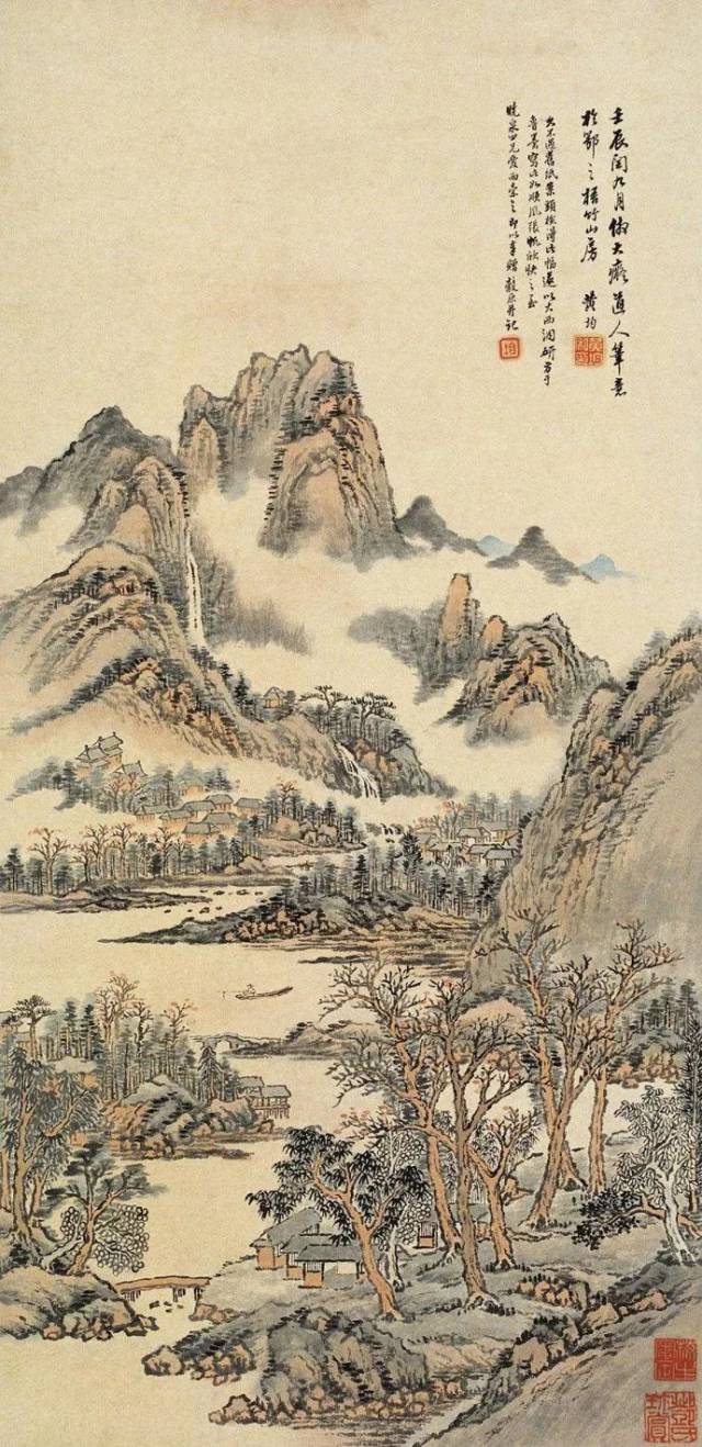 294.老崔说画:娄东嗣响----清代宫廷画家黄均(榖原)山水画作品欣赏