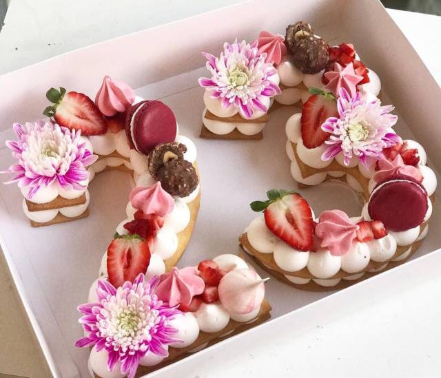 朋友圈网红款的「数字蛋糕」,最简单的 4 种制