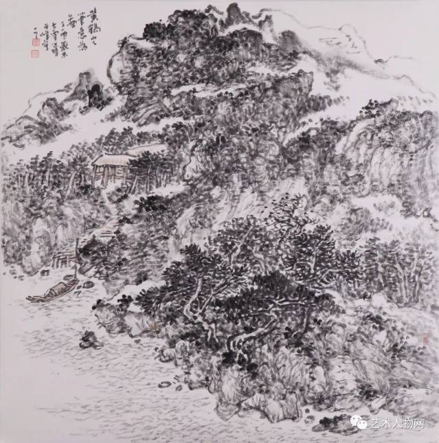 云峰石迹 参乎造化——田占峰山水画欣赏