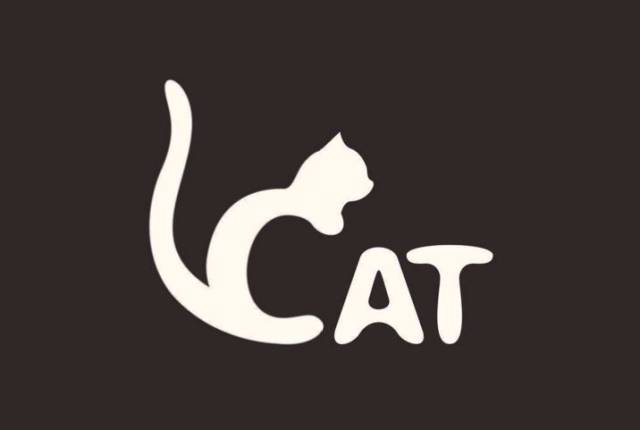 可爱猫元素logo设计集合,猫奴的红宝书