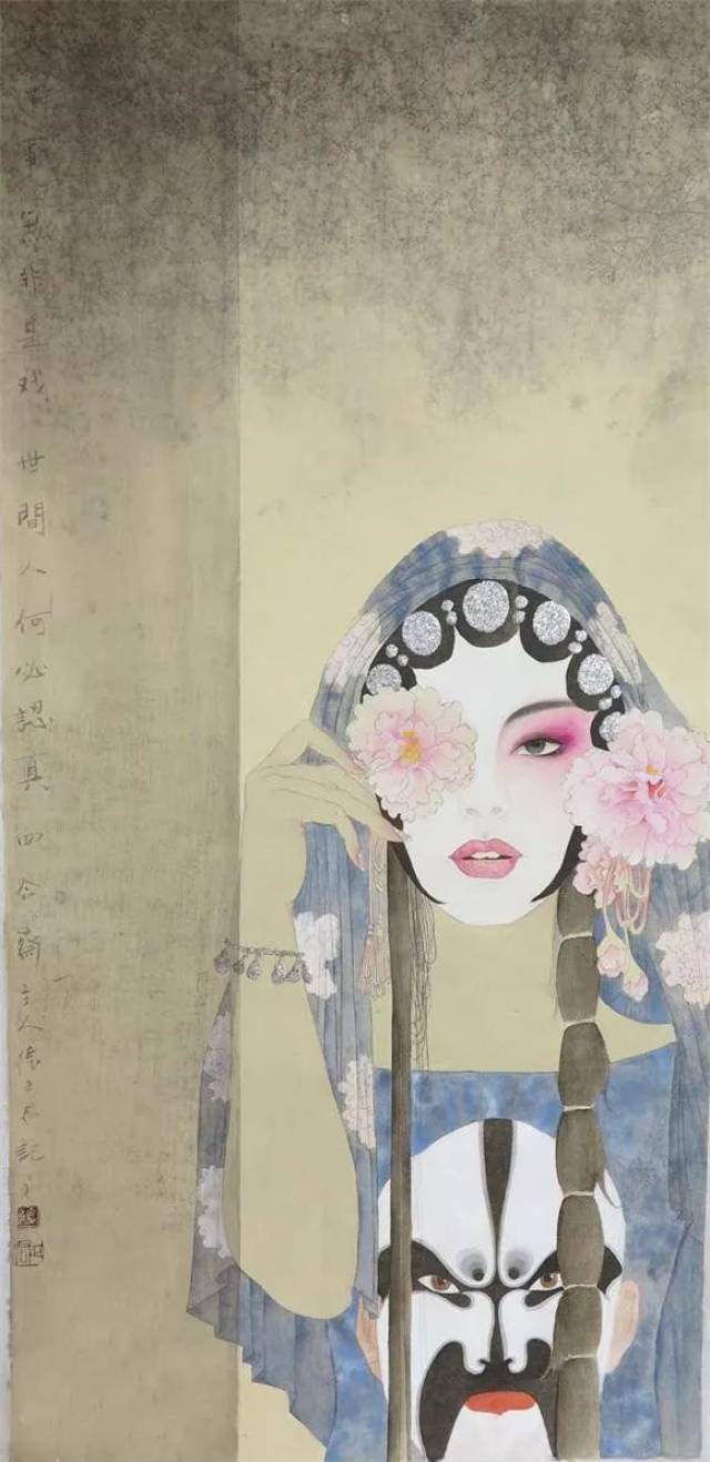 张正君|京剧元素和工笔重彩画的完美结合(40幅)