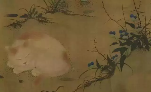明·朱瞻基(明宣宗) 《五狸奴图卷》局部