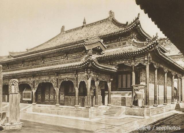 珍贵老照片,1900年代的中国古建筑,精美绝伦的宫殿和寺庙